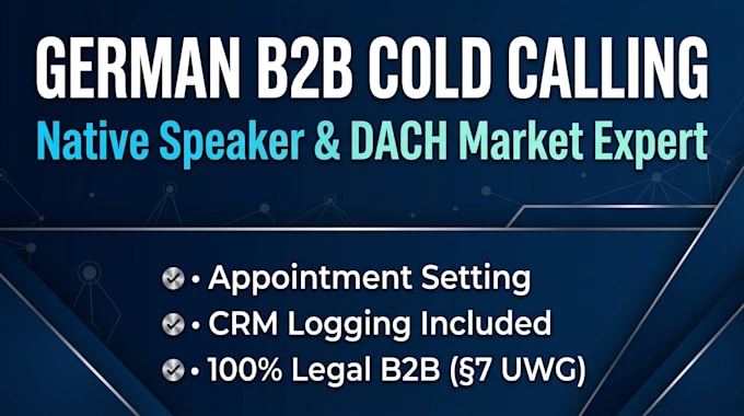 do professional germany cold calling and b2b appointment setting
