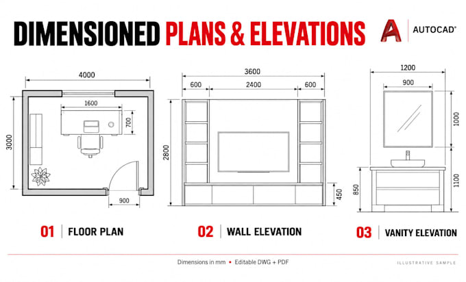 create interior shop drawings and details in autocad