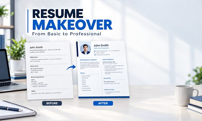 write and design a professional CV resume for your career