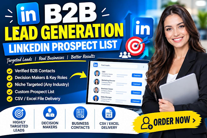 b2b lead generation business leads linkedin prospect list