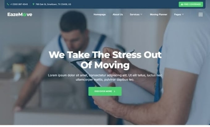 design squarespace moving company website relocation website renovation website