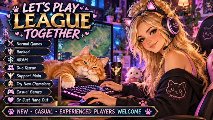 play league of legends with you