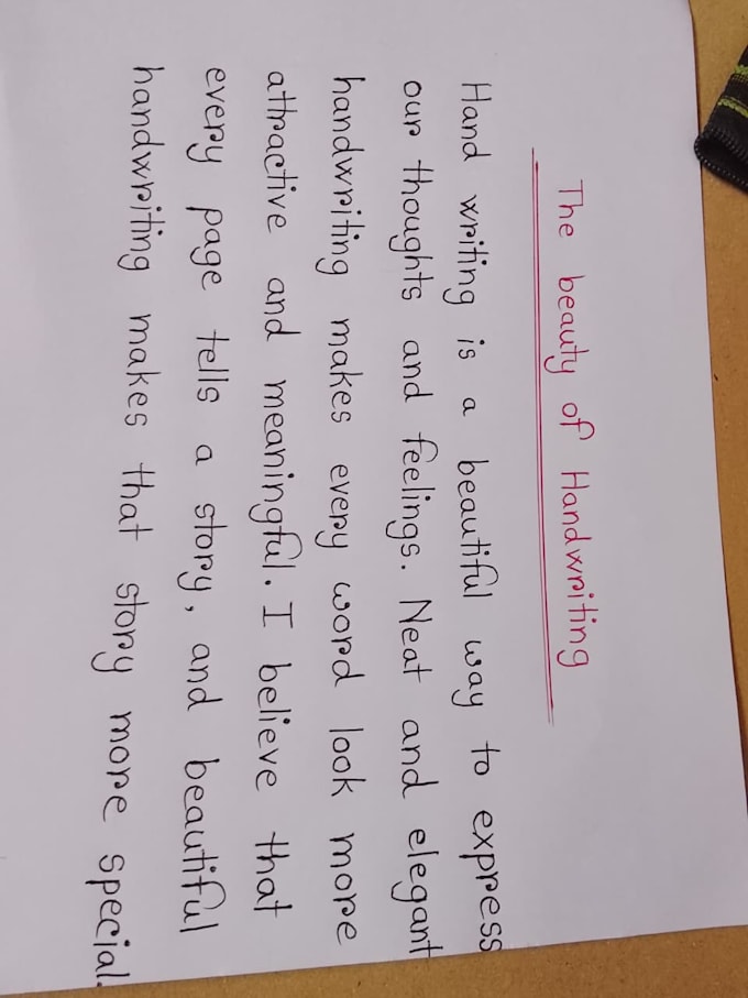 write anything with my beautiful handwriting