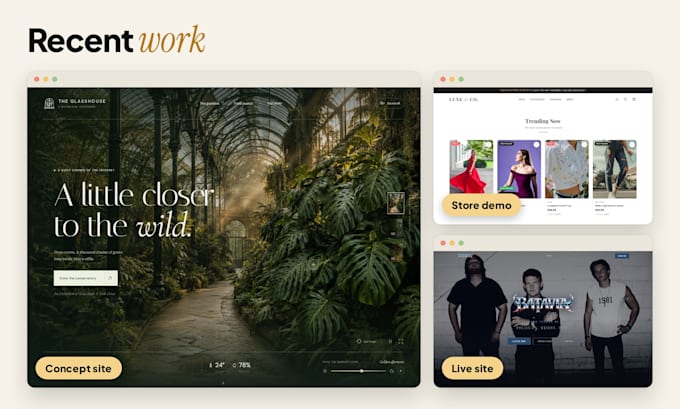 build a modern small business website