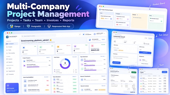 build a custom project management web app
