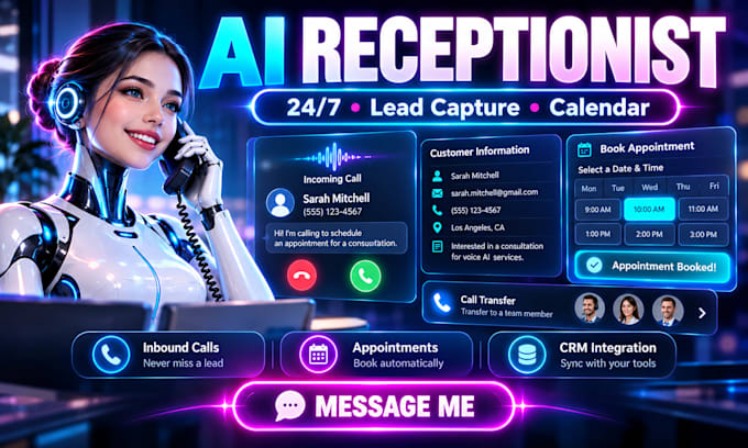 build ai voice agents and ai receptionists