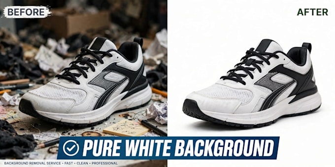 remove backround and make pure white for amazon product photo