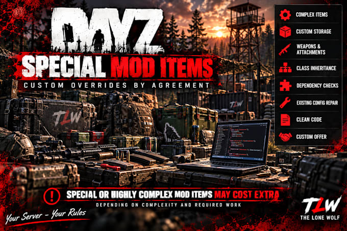 create or edit dayz config overrides for your server