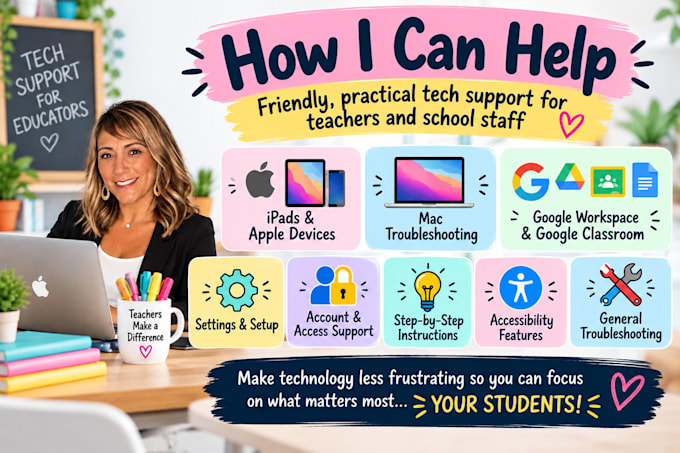 create technology guides for teachers and school staff