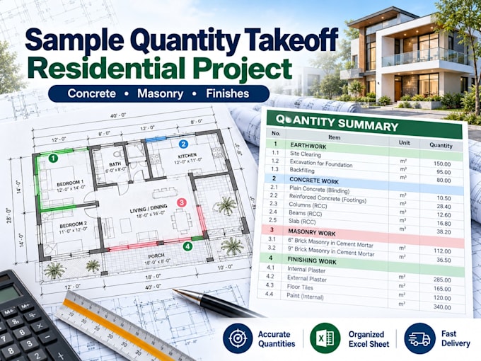 do construction quantity takeoff and cost estimation