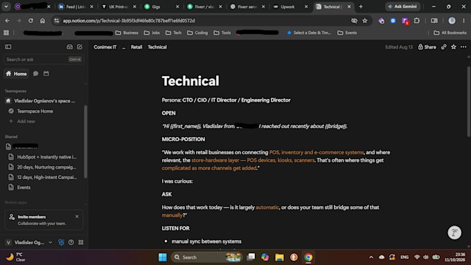 create and execute a full outbound workflow