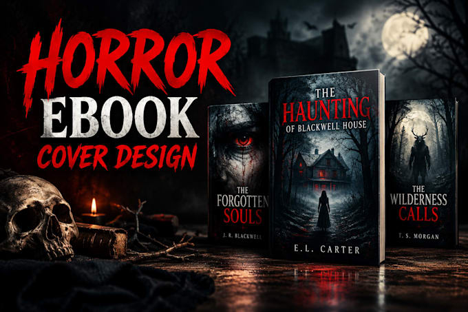 design a professional horror ebook cover