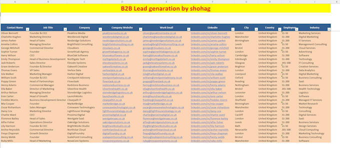 generate targeted b2b leads with verified business emails