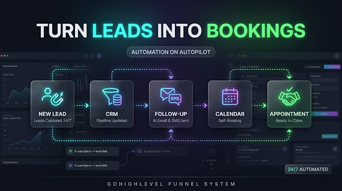 build gohighlevel sales funnels for lead capture and bookings