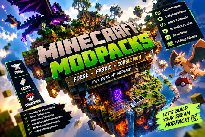 do modpack minecraft, modpack forge, cobbleman, fabric cobbleman