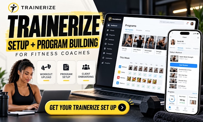 setup trainerize, upload workouts and build your fitness program