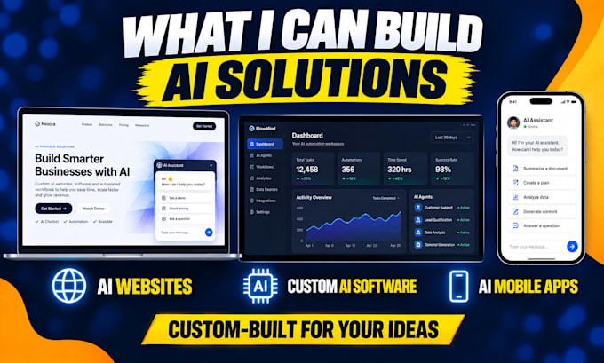 do ai website development, ai software, ai app ,ai developer, ai engineer