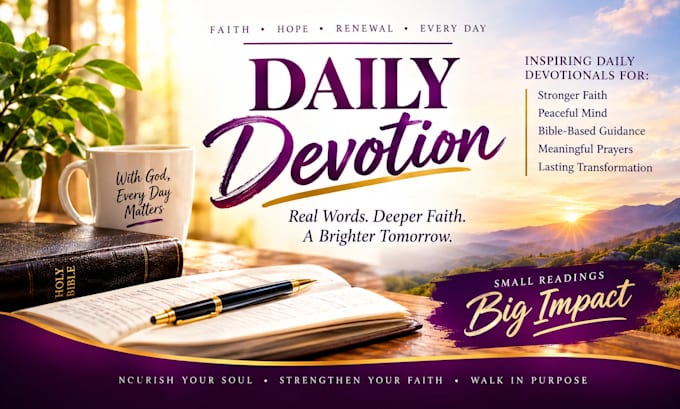 format and design christian ebook, daily devotional, prayer