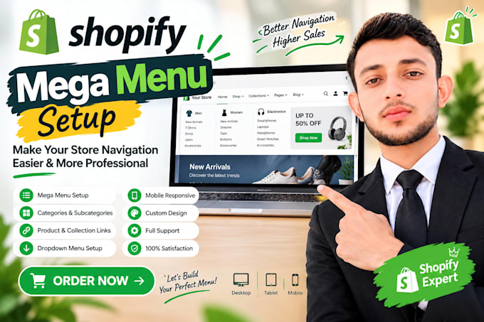 shopify mega menu setup