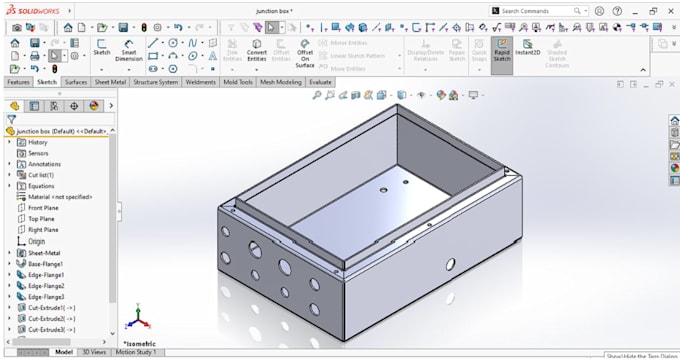 design sheet metal cad, flat pattern, dxf and fabrication drawings