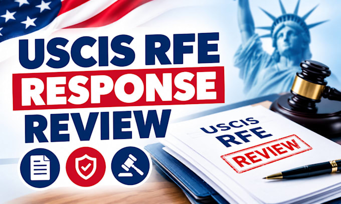 review your uscis rfe response and immigration case documents