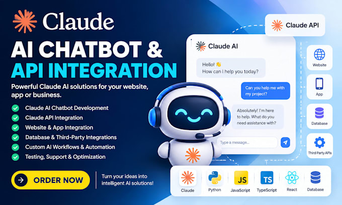 build claude ai chatbot, claude API integration for your website or app