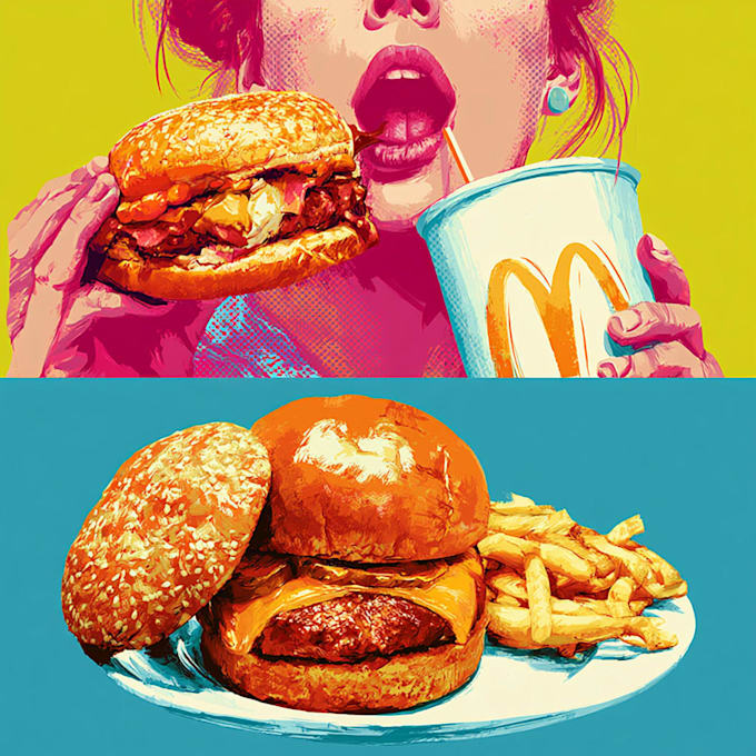 do a food pop art