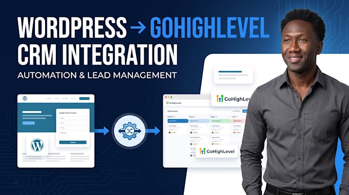 connect your wordpress website to gohighlevel CRM and automation