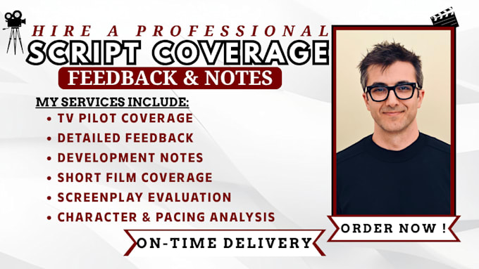 provide script coverage and feedback notes for your screenplays
