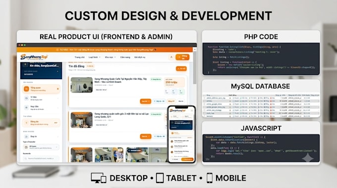 design and develop a custom website from scratch