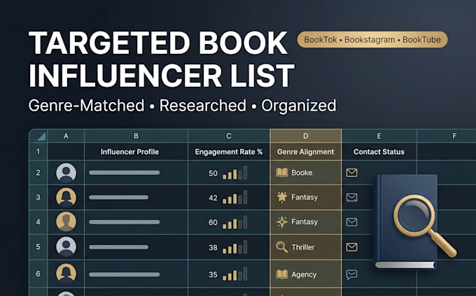 build a targeted reader influencer list for your book launch