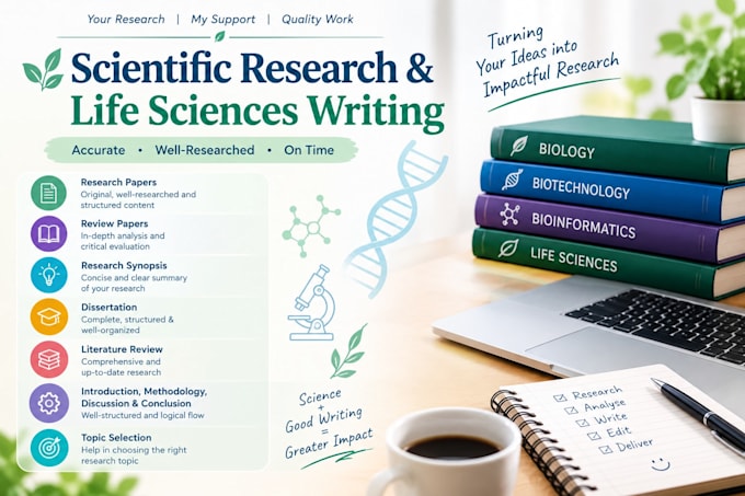 provide scientific research and writing support