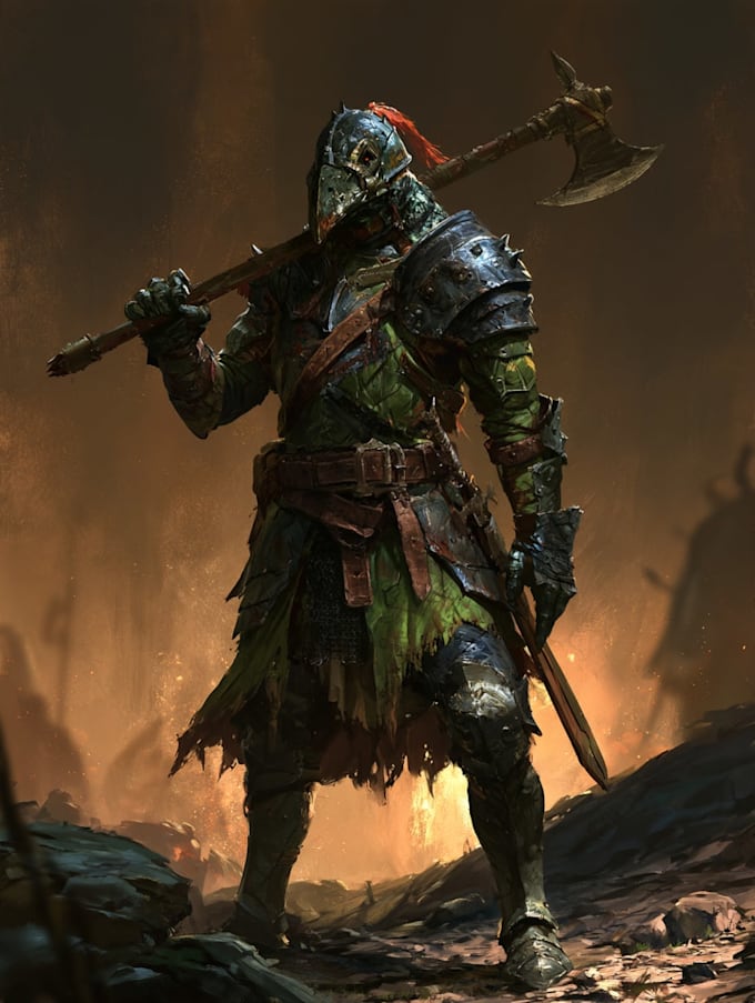 draw dnd character illustration