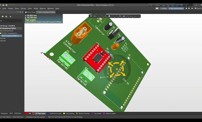 design esp32 arduino iot pcb with schematic and pcb layout