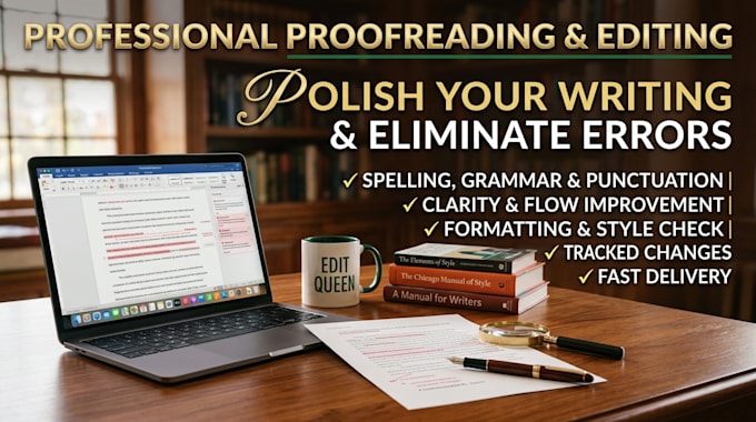 proofread and edit your novel, manuscript proofread, check spelling and grammar