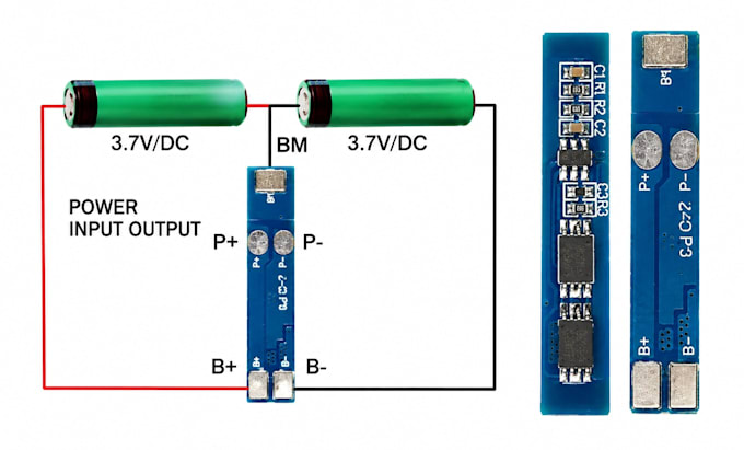 design lithium battery bms charger and protection pcb