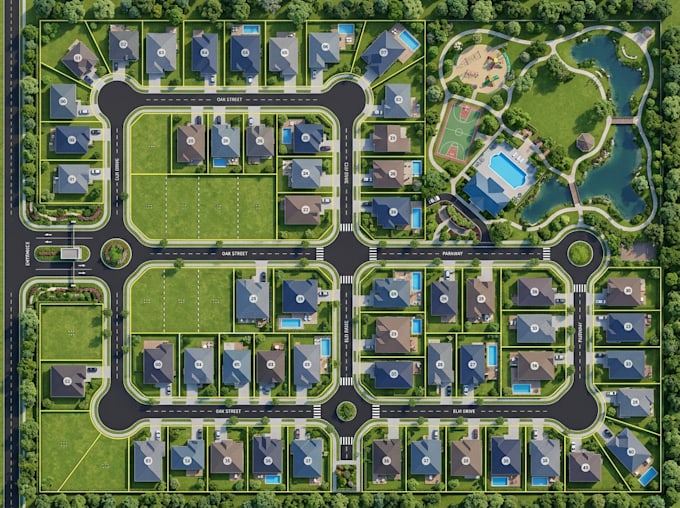 create professional subdivision, property and real estate map