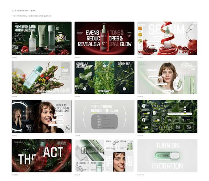 design a premium beauty brand presentation