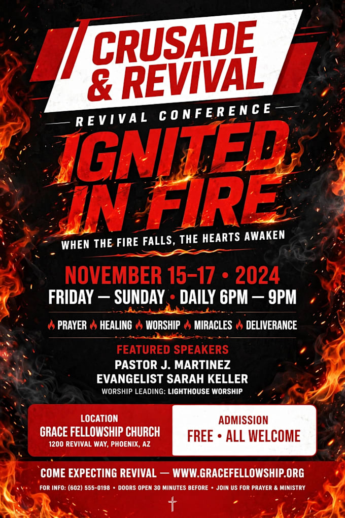 design modern church flyer and event poster