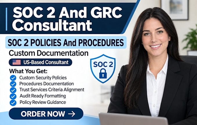 write custom soc 2 compliance policies and procedures documentation