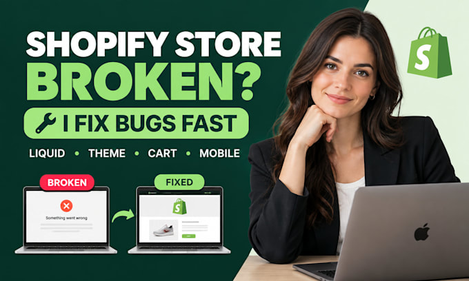 fix shopify bugs errors liquid theme issues and broken store mobile responsive