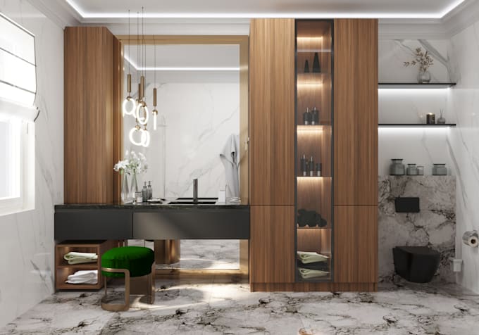 create custom furniture design and 3d visualization