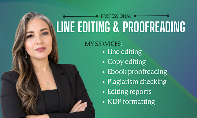 do line edit, ebook proofreading your manuscript amazon KDP book