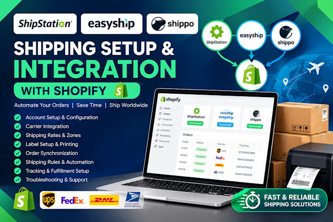 do shipstation setup easyshop shipping shippo shopify integration