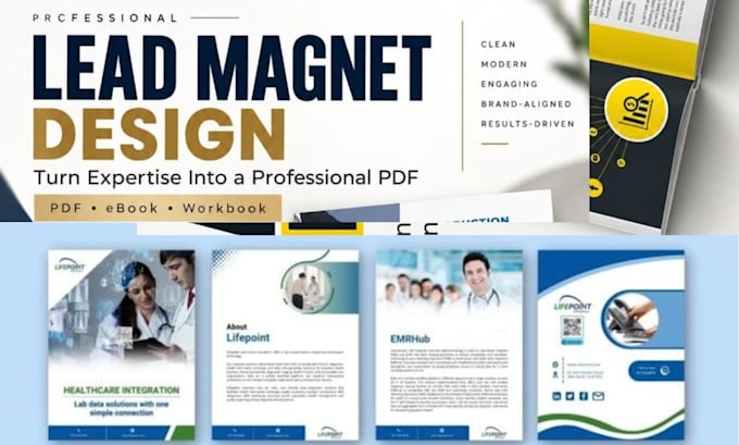do PDF lead magnet design, editable canva ebook, workbook, fillable pdf, ebook