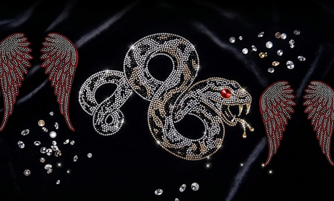 do rhinestone template design