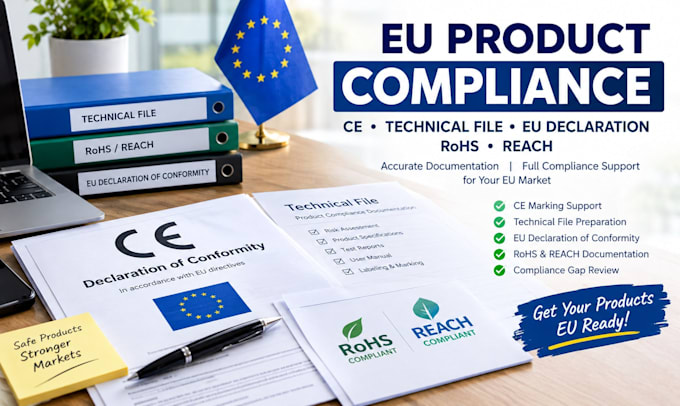 prepare ce technical file eu declaration rohs reach compliance documents