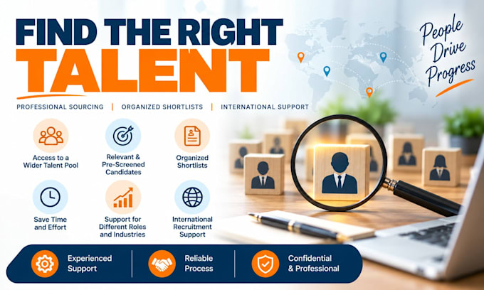 source, screen and shortlist qualified candidates for your business