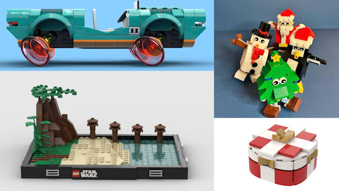 lego moc and custom lego design 3d model lego building instructions