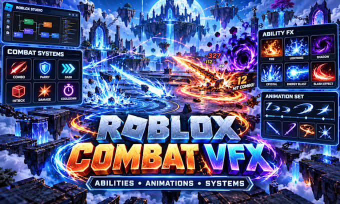 create roblox combat systems abilities vfx and custom animations in luau